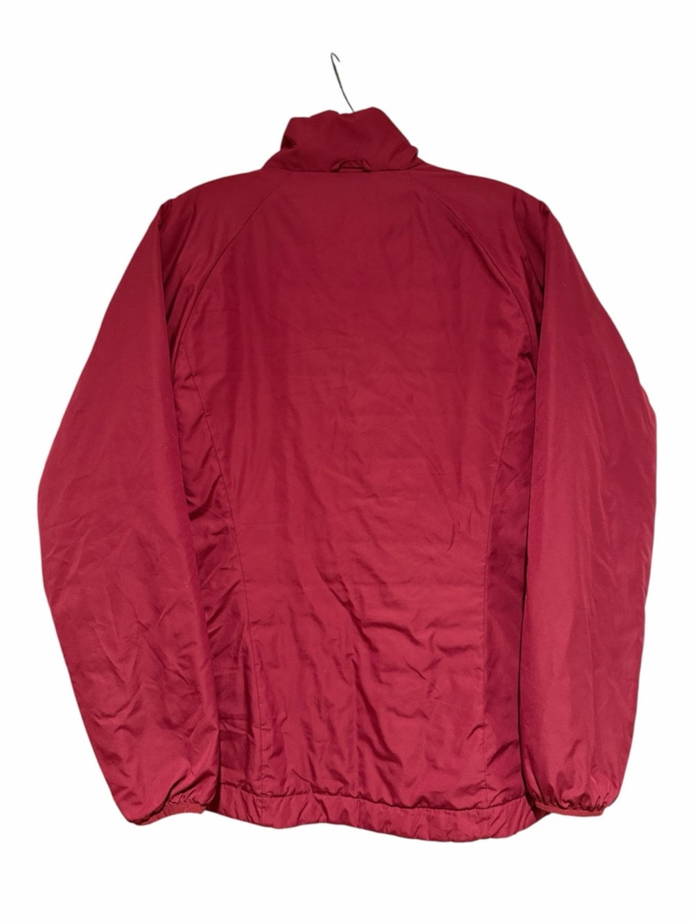 Patagonia Burgundy Puffer Jacket with Navy Chest Pocket - Picture 3 of 5